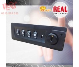 KCOLLOCK RL-9051 KHÓA TỦ 4 SỐ ÂM NGANG CHỮ NHẬT BẰNG KIM LOẠI