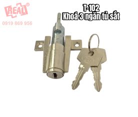 KHÓA TỦ SẮT 3 NGĂN T102-01