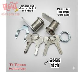 T134  KHÓA TỦ LOCKER  T6 CHÌA KHÔNG RÚT ĐƯỢC KHI MỞ- 1800 MÃ CHÌA