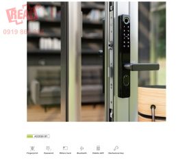 KHÓA CỬA ĐIỆN TỬ MENDOCK VÂN TAY 6 IN 1 CHO CỬA NHÔM THÉP