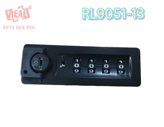 KCOLLOCK RL-9051 KHÓA TỦ 4 SỐ ÂM NGANG CHỮ NHẬT BẰNG KIM LOẠI