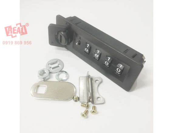 KCOLLOCK RL-9051 KHÓA TỦ 4 SỐ ÂM NGANG CHỮ NHẬT BẰNG KIM LOẠI