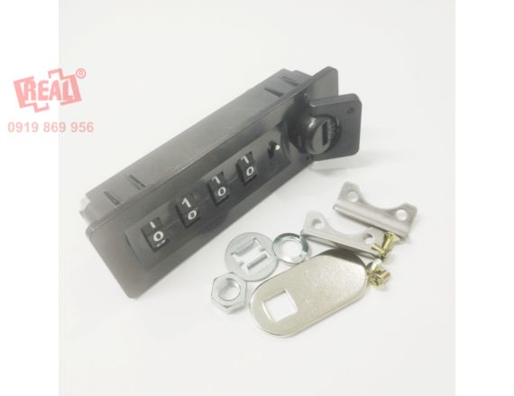 KCOLLOCK RL-9051 KHÓA TỦ 4 SỐ ÂM NGANG CHỮ NHẬT BẰNG KIM LOẠI