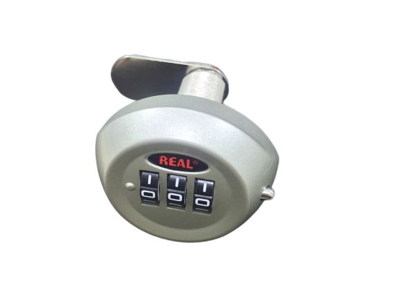 KHÓA TỦ MẬT MÃ 3 SỐ 36.6MM  BẠC CHO TỦ DÀY DƯỚI 30MM RL9047-20